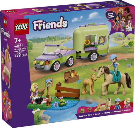 LEGO® Friends Horse & Baby Foal Trailer 42695