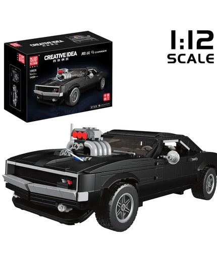 Mould King 10028 Charger American Muscle Car Building Kit, 1,439 PCS